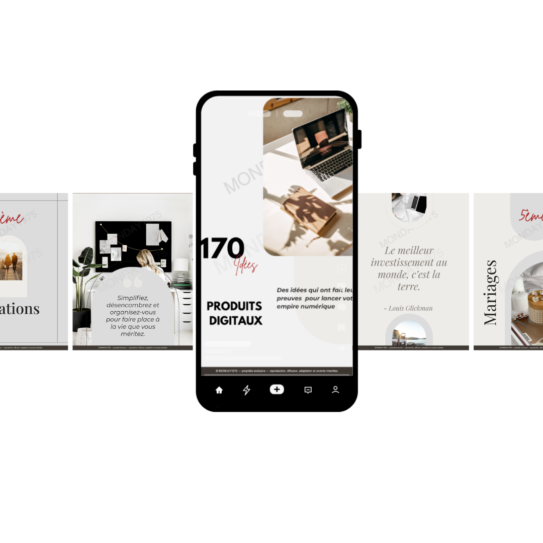 170 Idées de Produits Digitaux Rentables